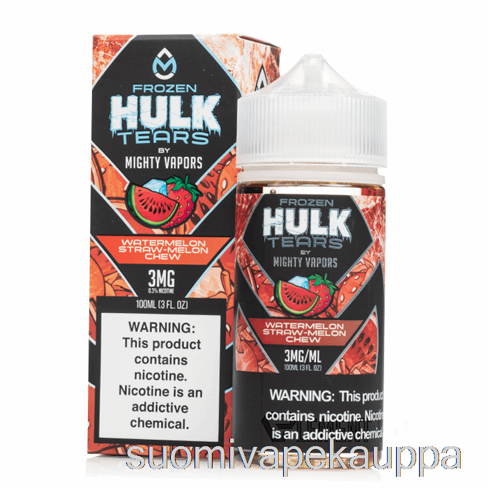 Vape Nesteet Pakastettu Vesimeloni Olki Meloni Pureskelu - Hulk Kyyneleet - 100 Ml 6 Mg